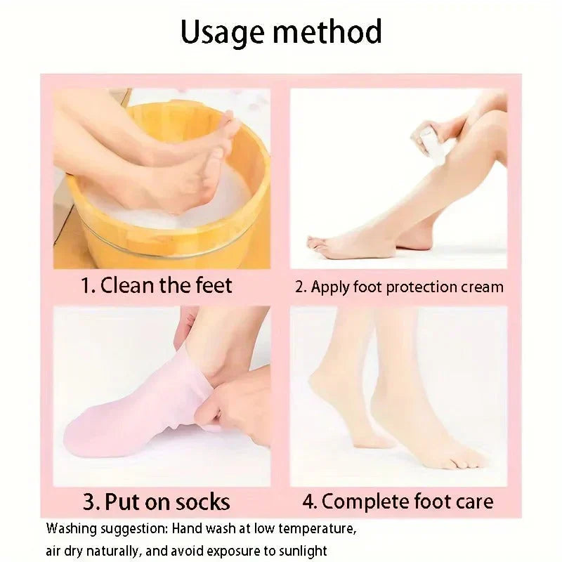 Pack of 2 Silicone Gel Socks